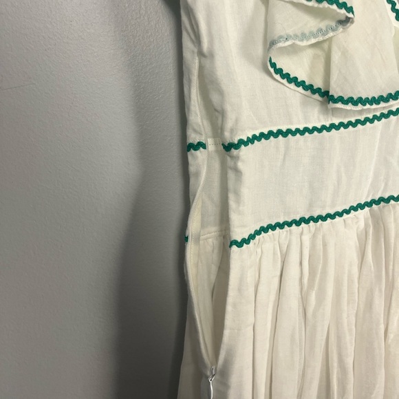 Le Sirenuse Positano midi white ruffle dress size IT 38 / us 2 - Picture 5 of 8